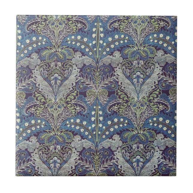Lewis Foreman Day, Upholstery Fabric 1880 Tile (Front)