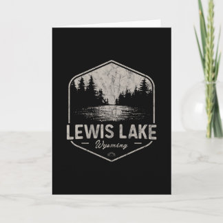 Lewis Lake Wyoming Outdoors Vintage 3  Card