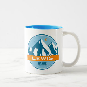 Lewis Mountain Range Two-Tone Coffee Mug