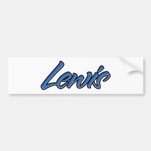 Lewis Name blue Aufkleber Sticker Autoaufkleber
