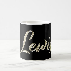Lewis Name whitegold Tasse Teetasse Kaffetasse Coffee Mug