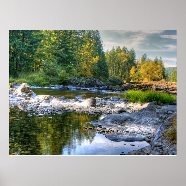 Lewis River Fall Poster (Front)