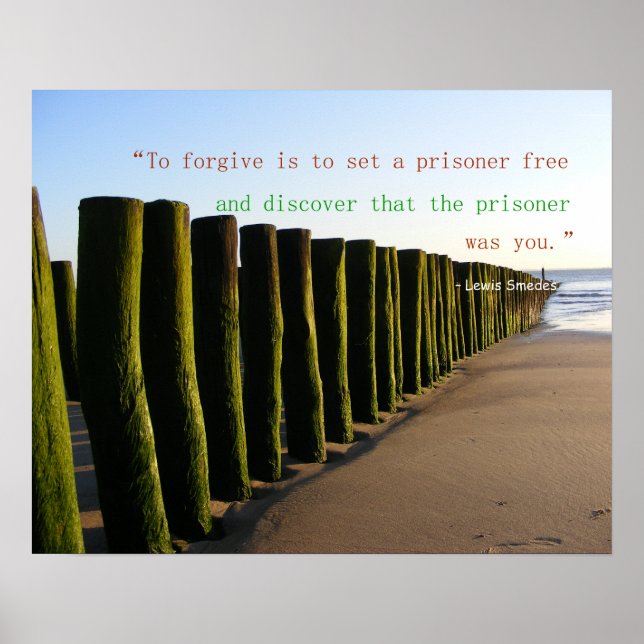 Lewis Smedes Forgiveness Quote Poster (Front)