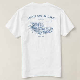 Lewis Smith Lake Fishing Sketch Tee