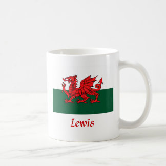 Lewis Welsh Flag Coffee Mug