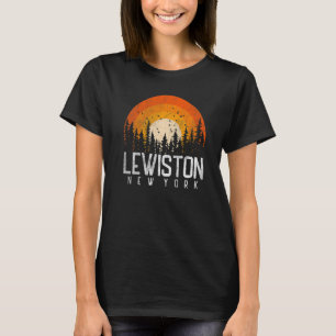 Lewiston New York NY Retro Vintage 70s 80s 90s T-Shirt