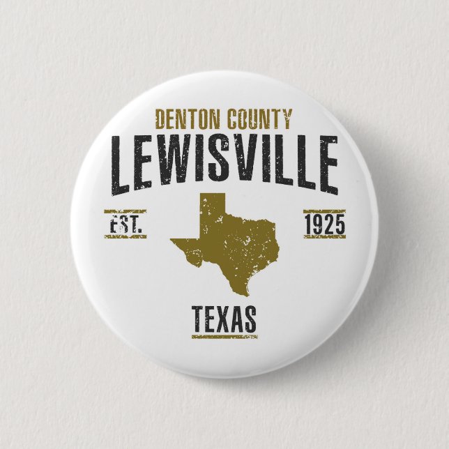 Lewisville 6 Cm Round Badge (Front)
