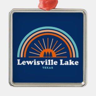 Lewisville Lake Texas Rainbow Metal Tree Decoration