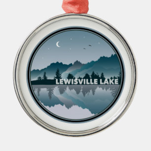 Lewisville Lake Texas Reflection Metal Tree Decoration