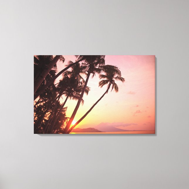 Lewolin Village, Illi Api Island, Selat Boleng Canvas Print (Front)