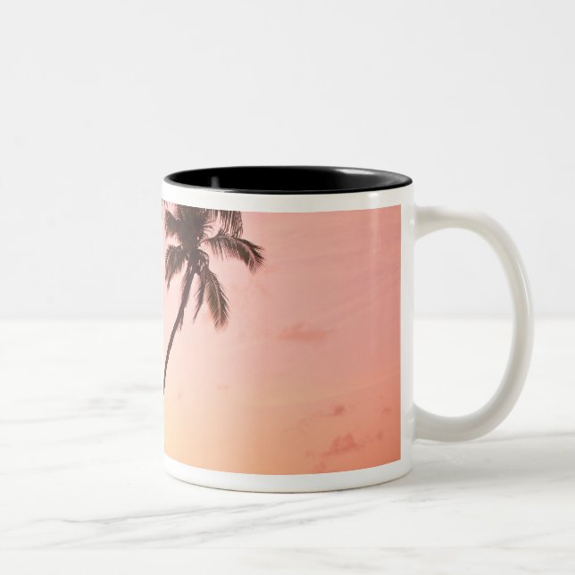 Lewolin Village, Illi Api Island, Selat Boleng Two-Tone Coffee Mug (Right)