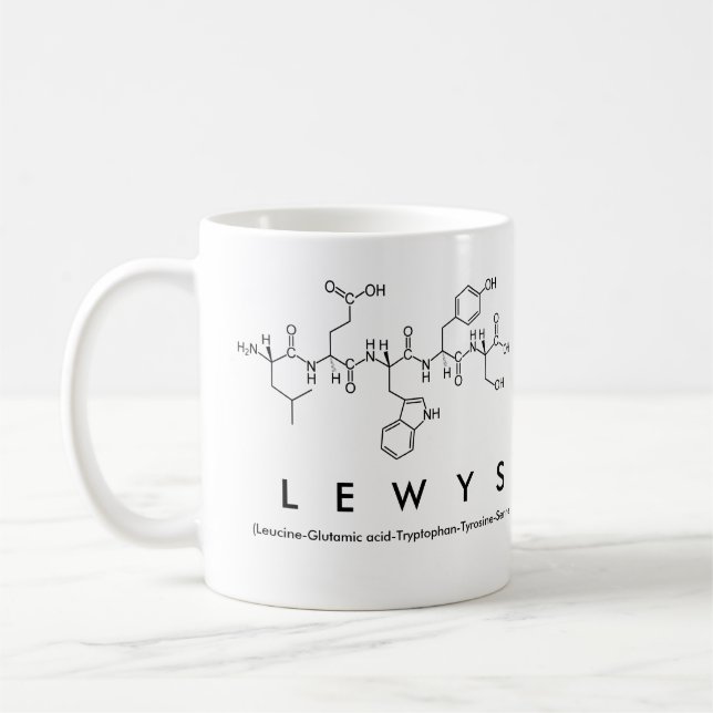 Lewys peptide name mug (Left)