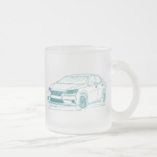 Lex ES350 2013 Frosted Glass Coffee Mug