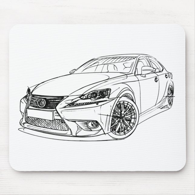 Lex IS 2014 Mouse Mat (Front)