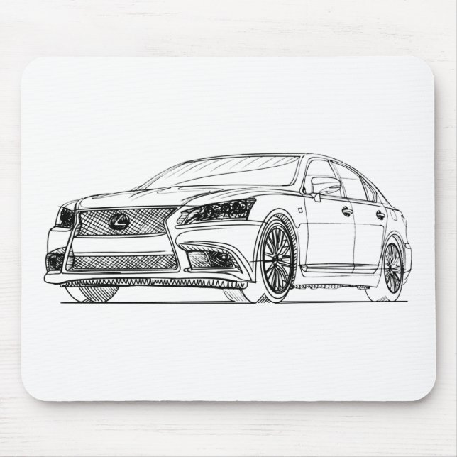 Lex LS460 Fsport 2013 Mouse Mat (Front)