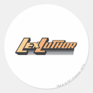 Lex Luther - One line Classic Round Sticker