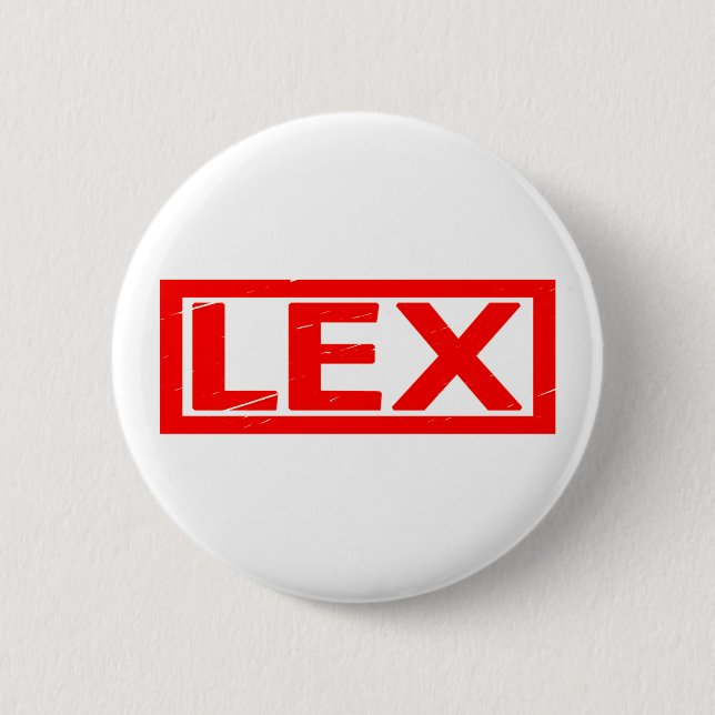 Lex Stamp 6 Cm Round Badge (Front)
