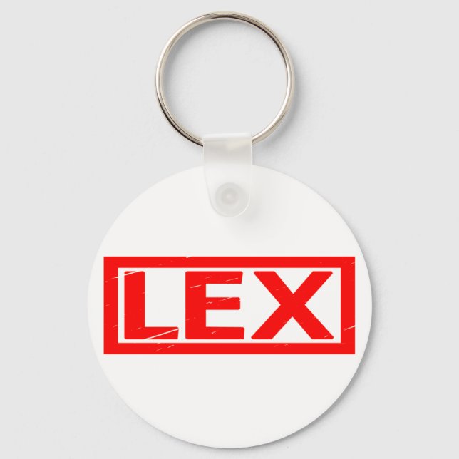 Lex Stamp Key Ring (Front)