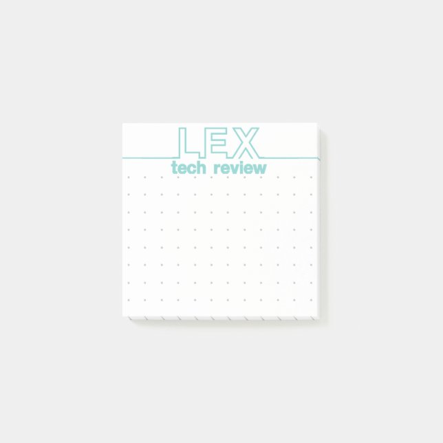 Lex Tech Review Custom Design Post-it Notes (Front)