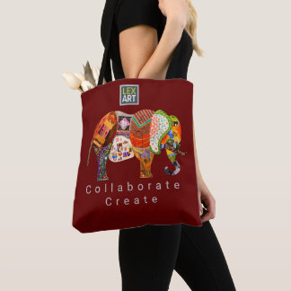 LexArt Collaborate Tote Bag - Dark Color
