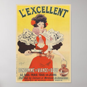 L'Excellent France Vintage 1895 Poster