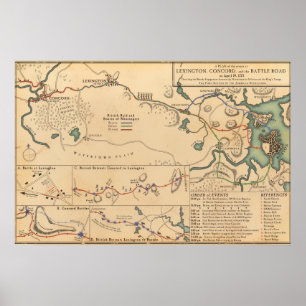 Lexington,Concord and the Battle Road  Poster