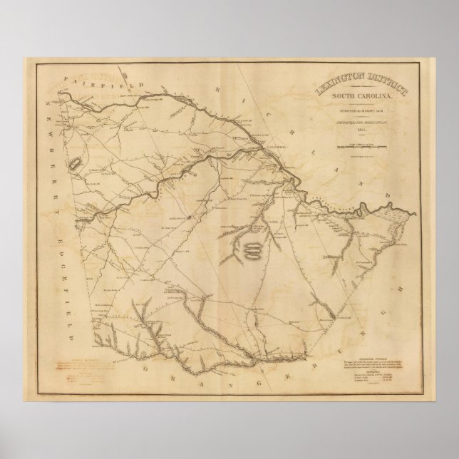 Lexington District, South Carolina Poster (Front)
