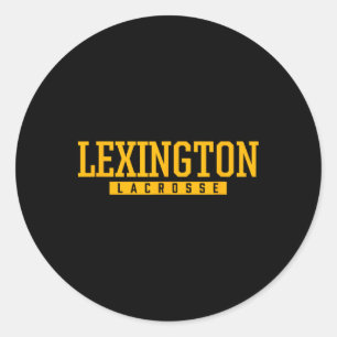 Lexington High School Lacrosse Classic Round Sticker