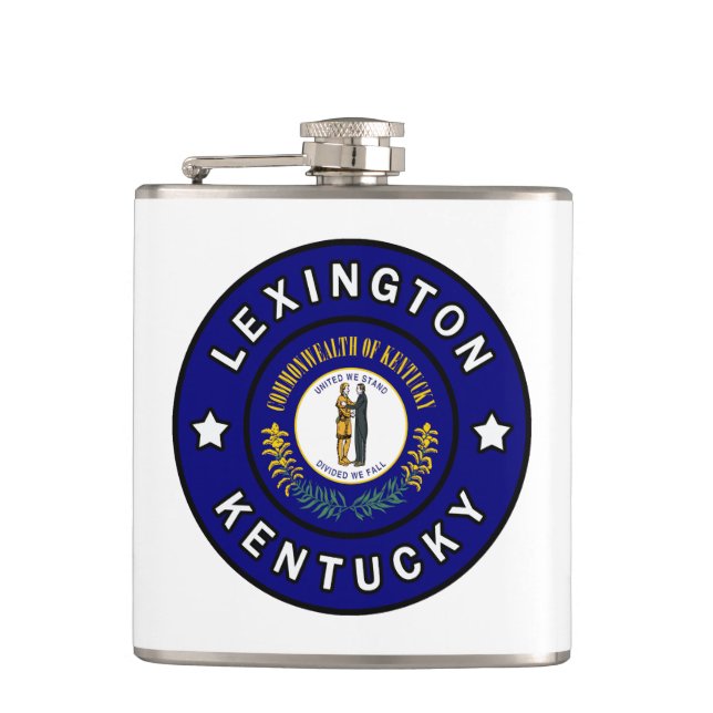 Lexington Kentucky Hip Flask (Front)