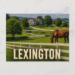 Lexington Kentucky Horse Country Travel Gift Postcard