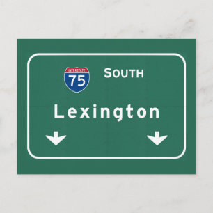Lexington Kentucky ky Interstate Highway Freeway : Postcard