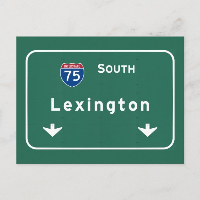 Lexington Kentucky ky Interstate Highway Freeway : Postcard (Front)