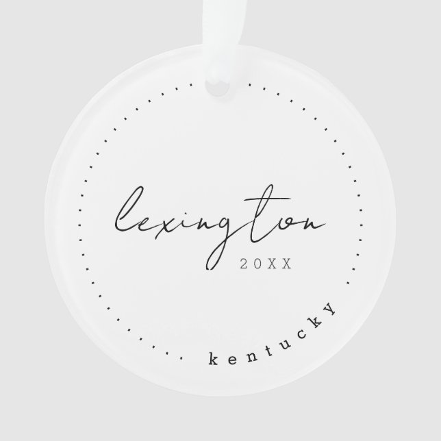 Lexington, Kentucky KY Travel United States Ornament (Front)