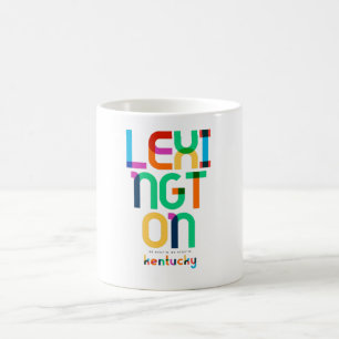 Lexington Kentucky Mid Century, Pop Art, Coffee Mug