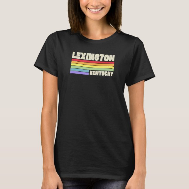 Lexington Kentucky Pride Rainbow Flag Gay Pride Me T-Shirt (Front)