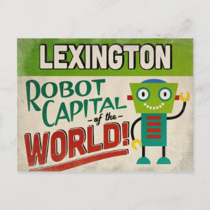 Lexington Kentucky Robot - Funny Vintage Postcard