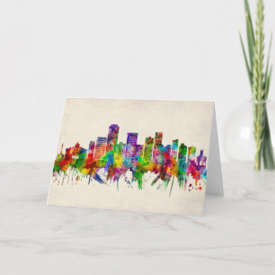 Lexington Kentucky Skyline Holiday Card