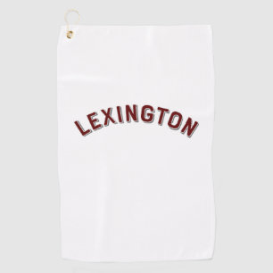 Lexington, Kentucky Vintage Arch Golf Towel