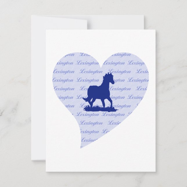 Lexington KY | Horse Kentucky Blue Kentucky Blue Invitation (Front)
