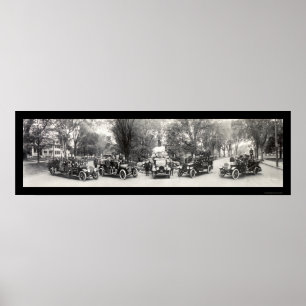 Lexington MA Fire Dept Photo 1921 Poster