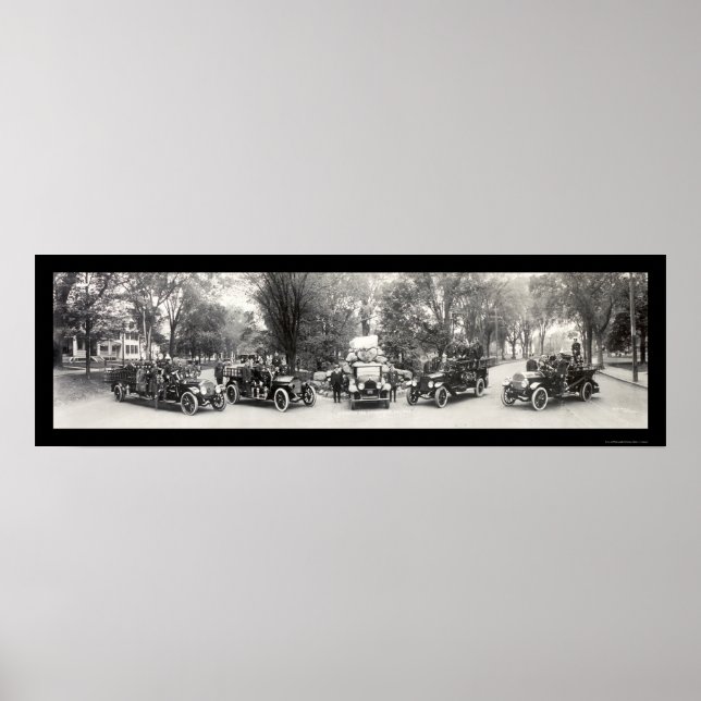 Lexington MA Fire Dept Photo 1921 Poster (Front)