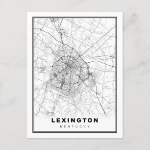 Lexington Map Postcard