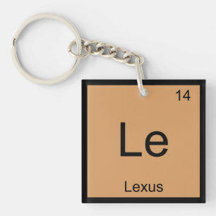 Lexus  Name Chemistry Element Periodic Table Key Ring
