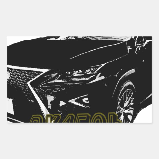 LEXUS RX 450h 350 Rectangular Sticker (Front)