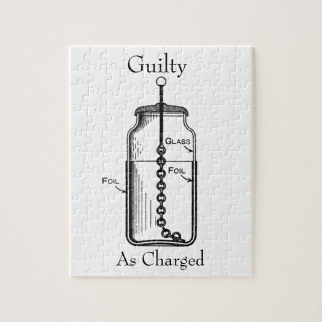 Leyden Jar Guilty as Charged Jigsaw Puzzle (Vertical)
