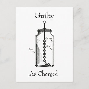 Leyden Jar Guilty as Charged Postcard