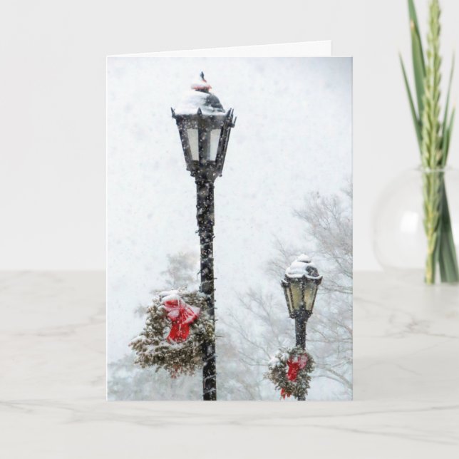 Leyden St lamp posts  Card (Front)