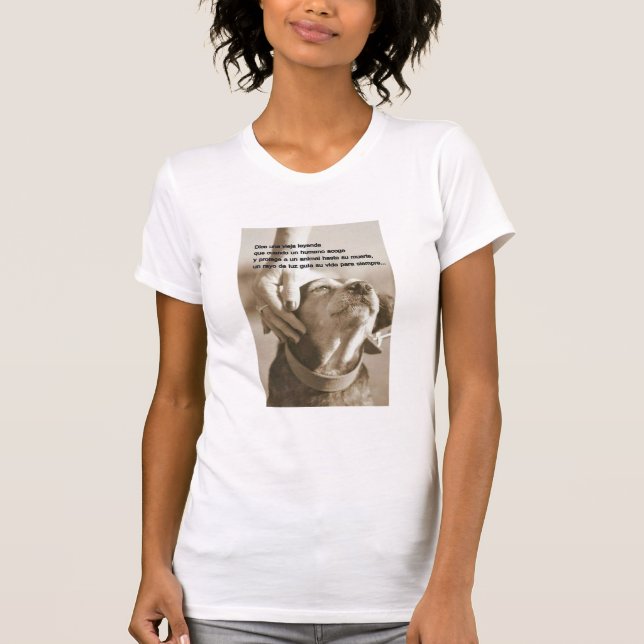 Leyenda sobre adoptar animales T-Shirt (Front)