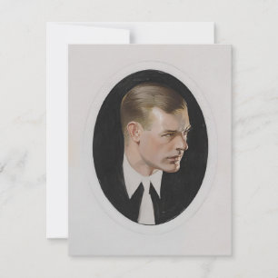 Leyendecker Arrow Collar Man Holiday Card