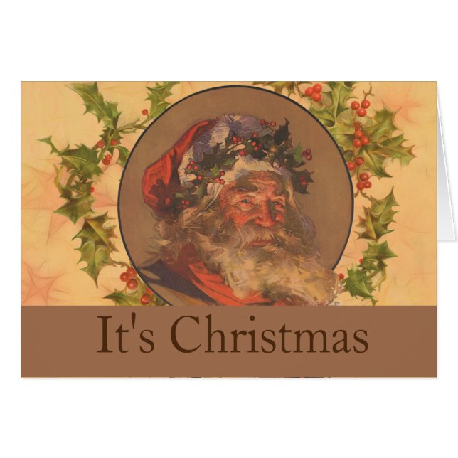Leyendecker Father Christmas Antique Victorian (Front Horizontal)